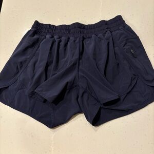 Lululemon Navy Blue Tracker Shorts Size 10